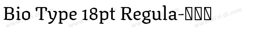 Bio Type 18pt Regula字体转换